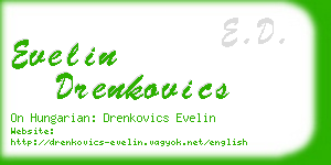 evelin drenkovics business card